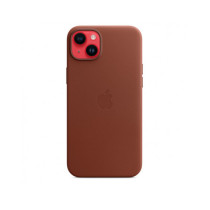 Custodia con Magsafe in Pelle per iPhone 14 Plus - Terra D'ombra