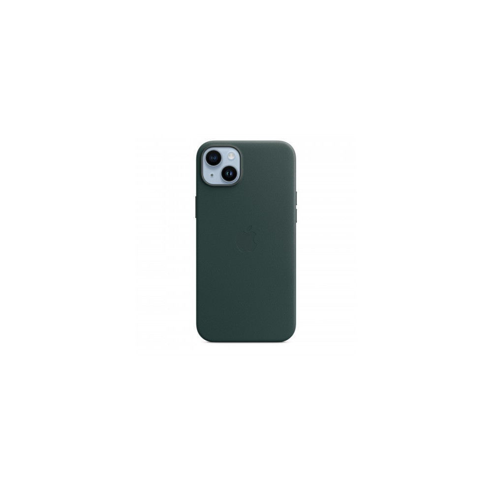 Custodia con Magsafe in Pelle per iPhone 14 Plus - Verde Cipresso