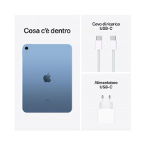 10.9-inch iPad Wi-Fi 64GB - Blu (Con alimentatore USB-C 20W)
