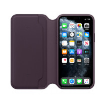 iPhone 11 Pro Leather Folio - Aubergine