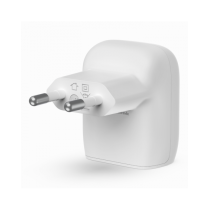 CARICABATTERIE DA PARETE CON PPS PORTA USB-C PD 20W 1M PVC C-LTG- BIANCO