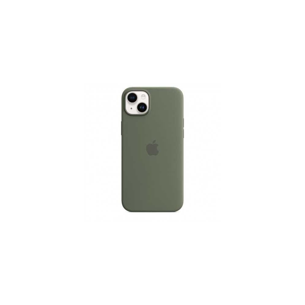 Custodia con Magsafe in Silicone per iPhone 14 Plus - Oliva