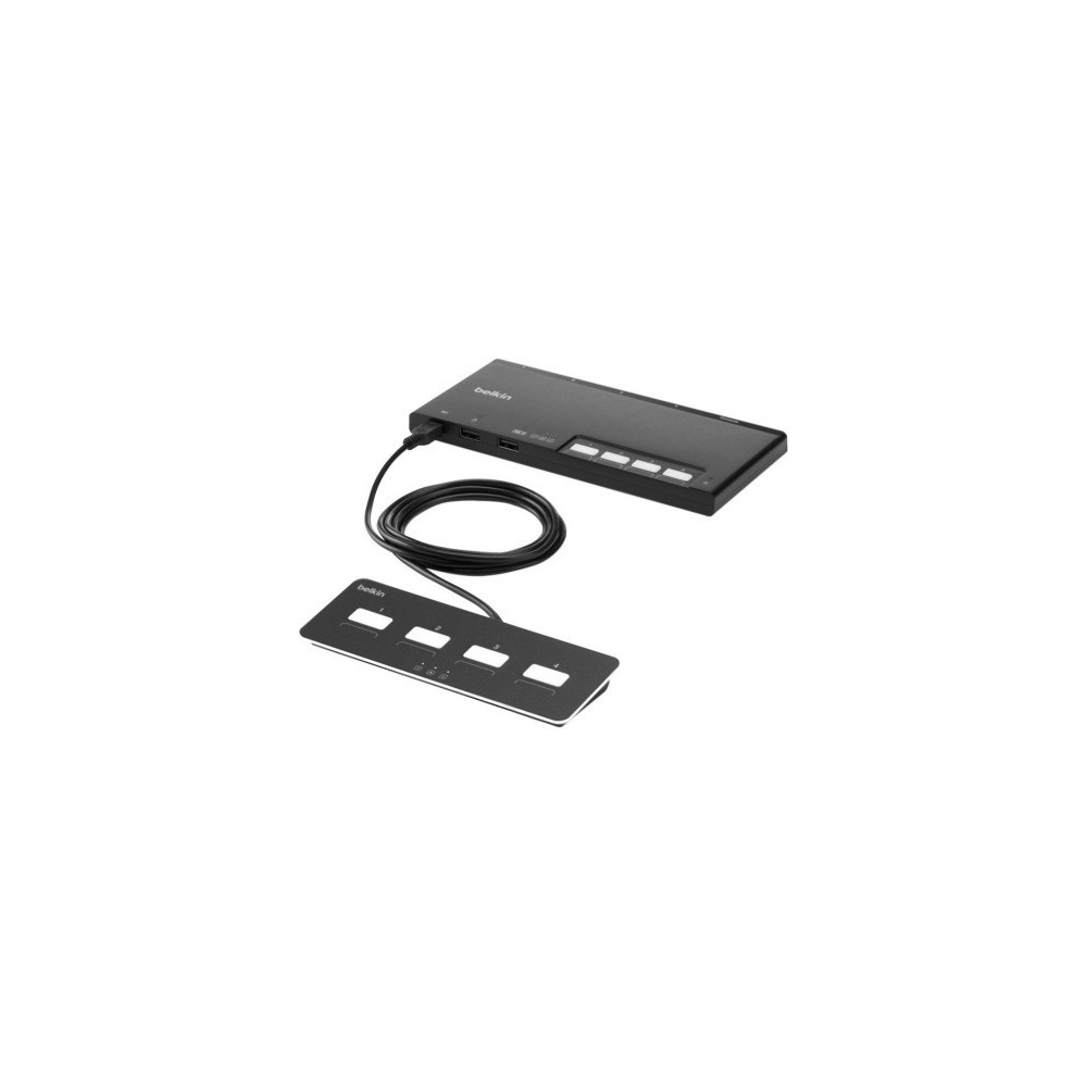 4-PORT DUAL HEAD HDMI KVM SWITCH PP4.0 W/REMOTE