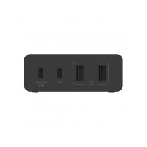 ALIMENTATORE GAN 108W CON PORTE 2X USB-C + 2X USB-A - NERO