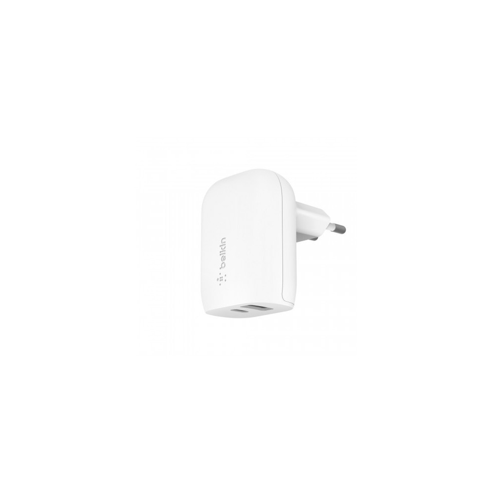 CARICABATTERIE CON PORTA USB-C 20W + PORTA USB-A 12W