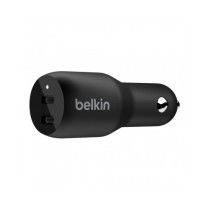 CARICABATTERIE DA AUTO CON DOPPIA PORTA USB-C 18W - NERO