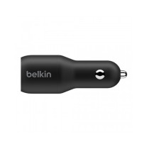 CARICABATTERIE DA AUTO CON DOPPIA PORTA USB-C 18W - NERO