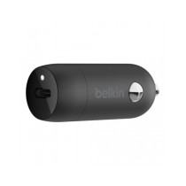CARICABATTERIE DA AUTO USB-C 20W CON CAVO USB-C A LIGHTNING - NERO
