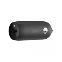 CARICABATTERIE DA AUTO USB-C 20W CON CAVO USB-C A LIGHTNING - NERO