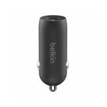 CARICABATTERIE DA AUTO USB-C 20W CON CAVO USB-C A LIGHTNING - NERO