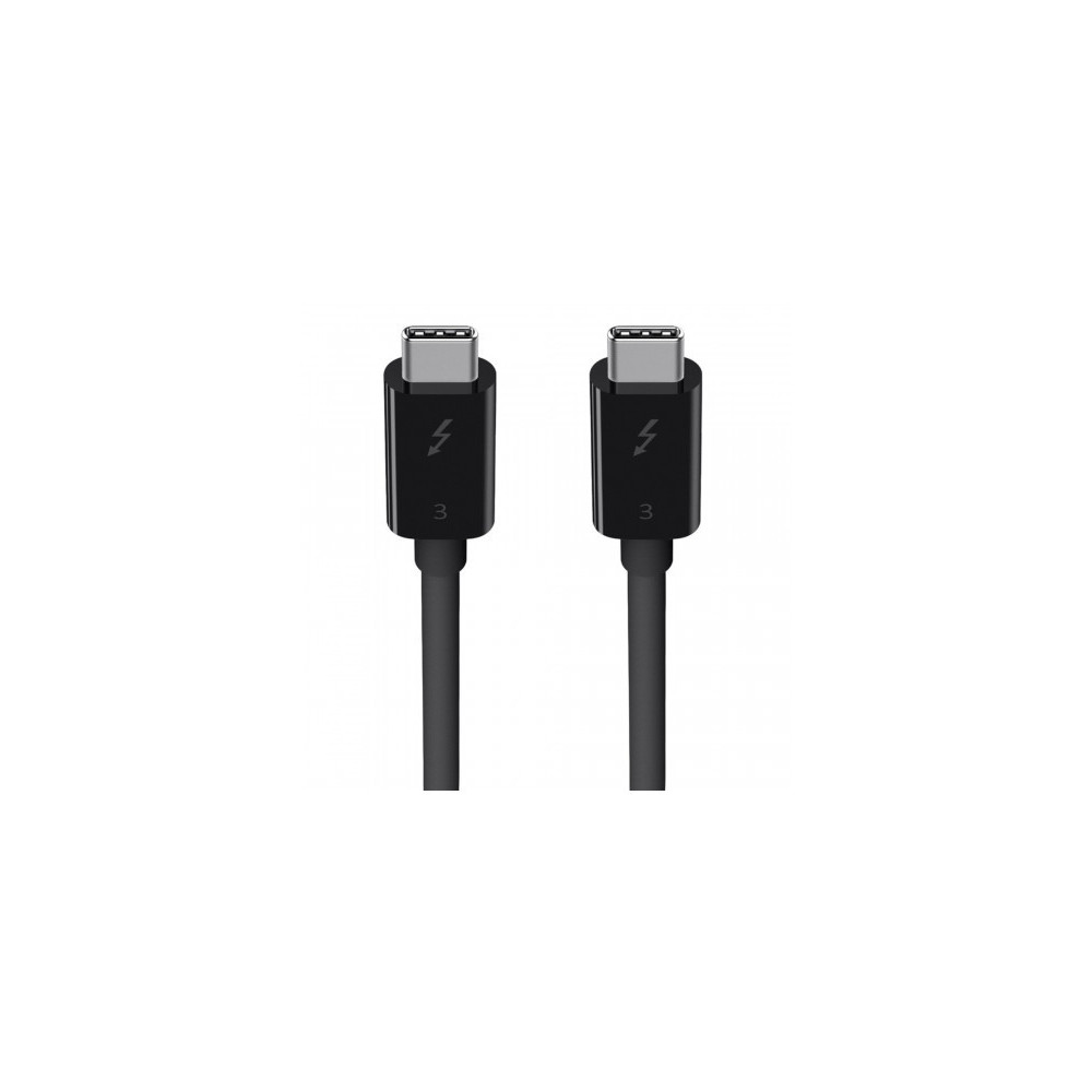 CAVO THUNDERBOLT 3 (DA USB-C A USB-C) 100W DA 0,8 - NERO CAVO THUNDERBOLT 3 (DA USB-C A USB-C) 100W DA 0,8 - NERO