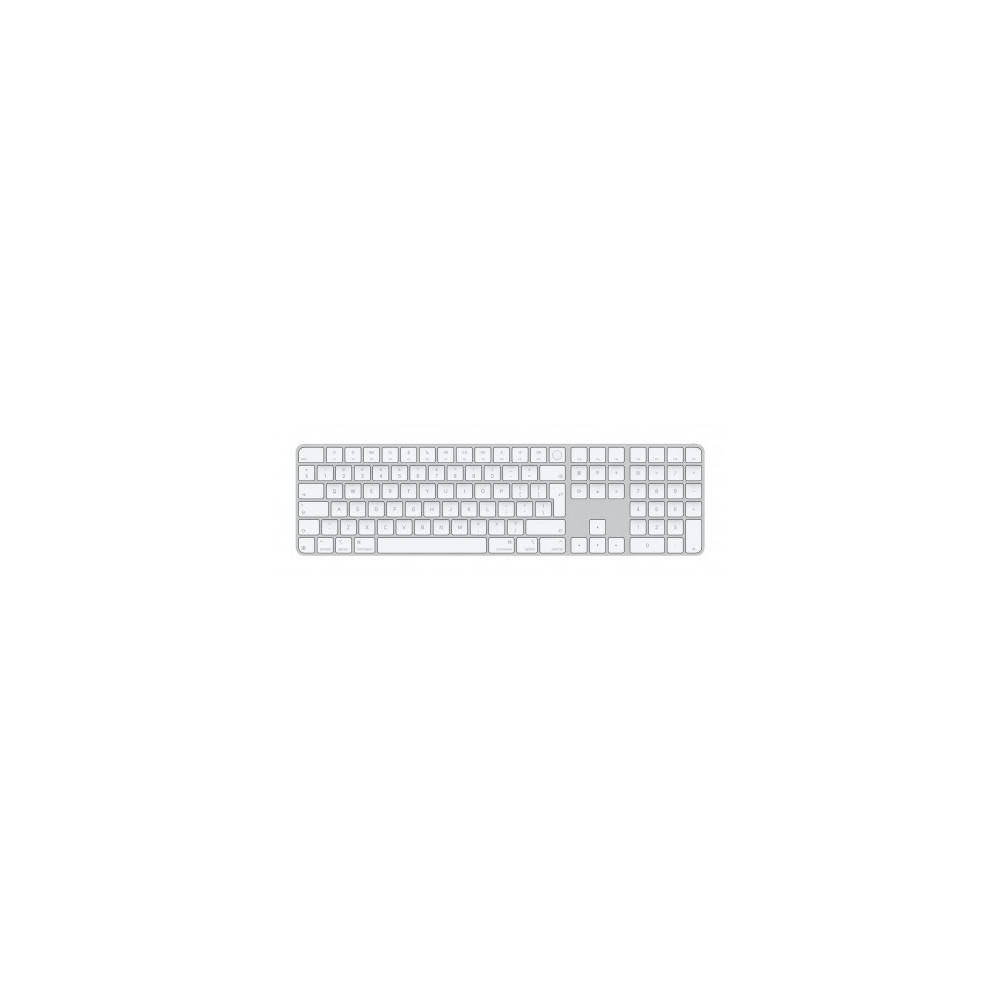 Magic Keyboard con Touch ID and Numeric Keypad per Mac models con Apple silicon - International English - Bianco Keys con porta 