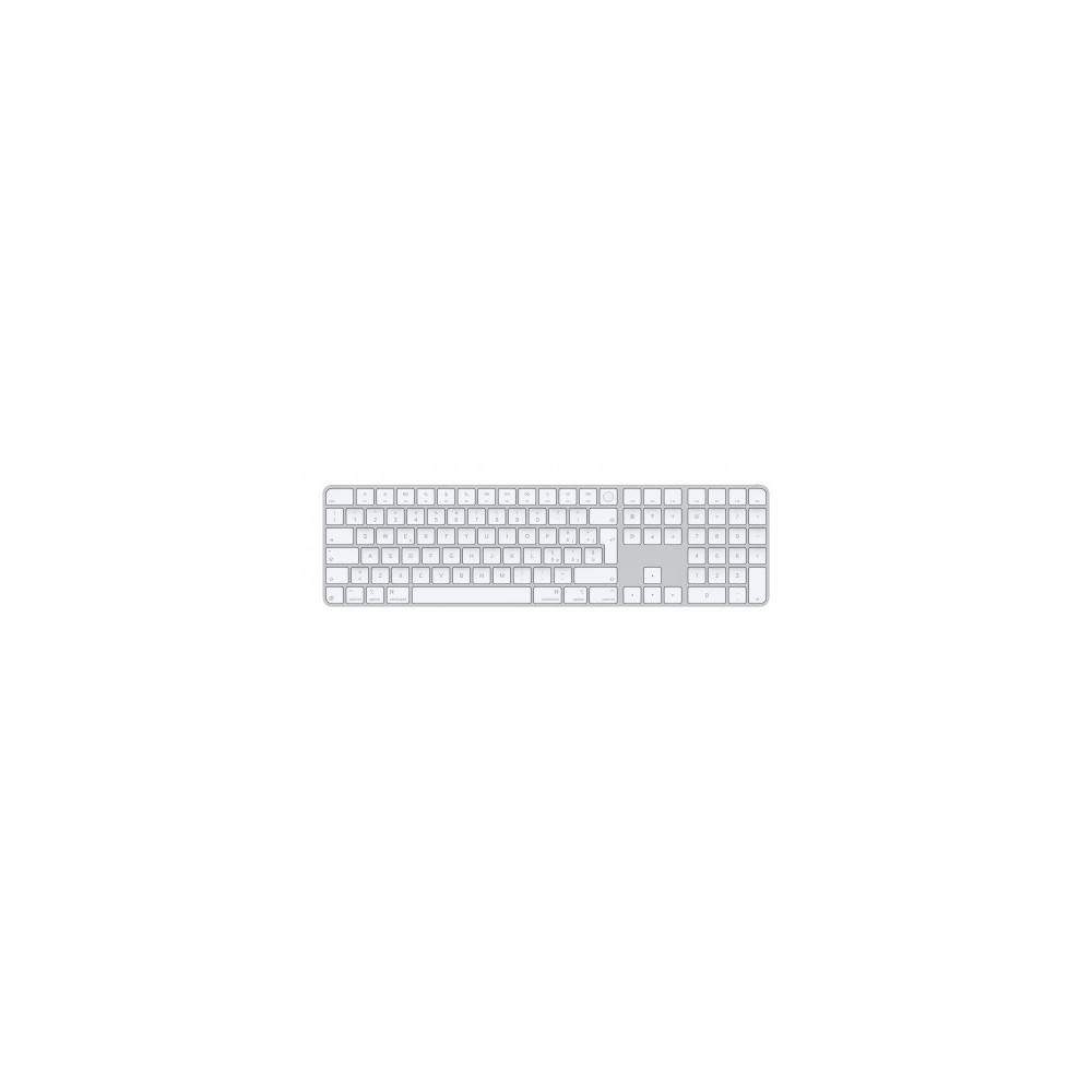 Magic Keyboard con Touch ID e Tastierino Numerico per Mac models con Apple silicon - italiano - Bianco Keys con porta USB-C
