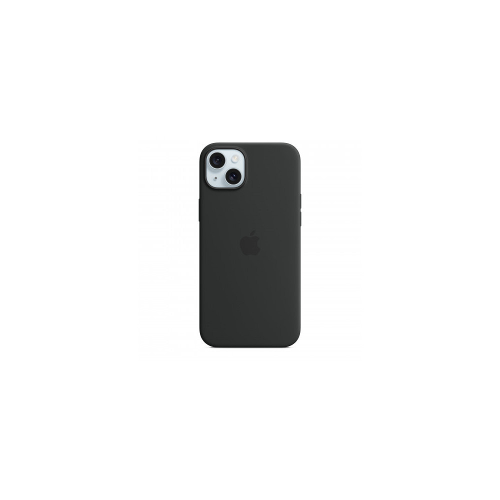 Custodia con Magsafe in Silicone per iPhone 15 Plus - Nero
