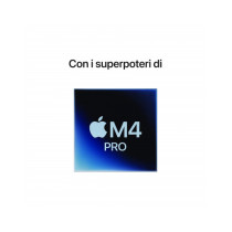 Mac mini - Chip Apple M4 Pro con CPU 14-core, GPU 20-core, Neural Engine 16-core - RAM 24GB di memoria unificata - HD SSD 4TB - 
