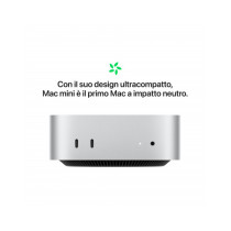 Mac mini - Chip Apple M4 Pro con CPU 14-core, GPU 20-core, Neural Engine 16-core - RAM 24GB di memoria unificata - HD SSD 4TB - 