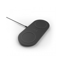TAPPETINO DI RICARICA WIRELESS DOPPIO 2 X 15W - NERO