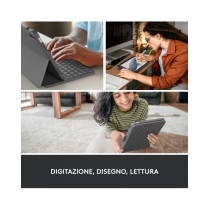 Logitech Slim Folio, custodia con Tastiera Bluetooth per iPad 10.9 (2024/2025)