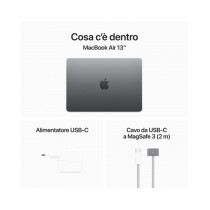 MacBook Air 13" Apple M2 chip con 8-core CPU e 8-core GPU, 16GB, 256GB - Grigio Siderale