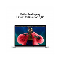 MacBook Air 13" Apple M3 chip con 8-core CPU e 10-core GPU, 24GB, 512GB SSD - Argento