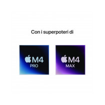 MacBook Pro 16" Apple M4 Pro chip con 14-core CPU e 20-core GPU, 24GB, 512GB SSD - Nero Siderale