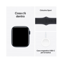 2023 - Apple Watch SE GPS + Cellular 44mm Cassa in alluminio mezzanotte - Cinturino sport mezzanotte - M/L