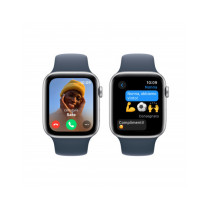 2023 - Apple Watch SE GPS 44mm Cassa in alluminio argento - Cinturino sport  blu tempesta - M/L