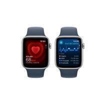 2023 - Apple Watch SE GPS 44mm Cassa in alluminio argento - Cinturino sport  blu tempesta - M/L