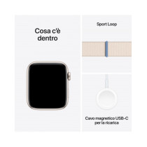 2023 - Apple Watch SE GPS 44mm Cassa in alluminio galassia -  Galassia sport loop