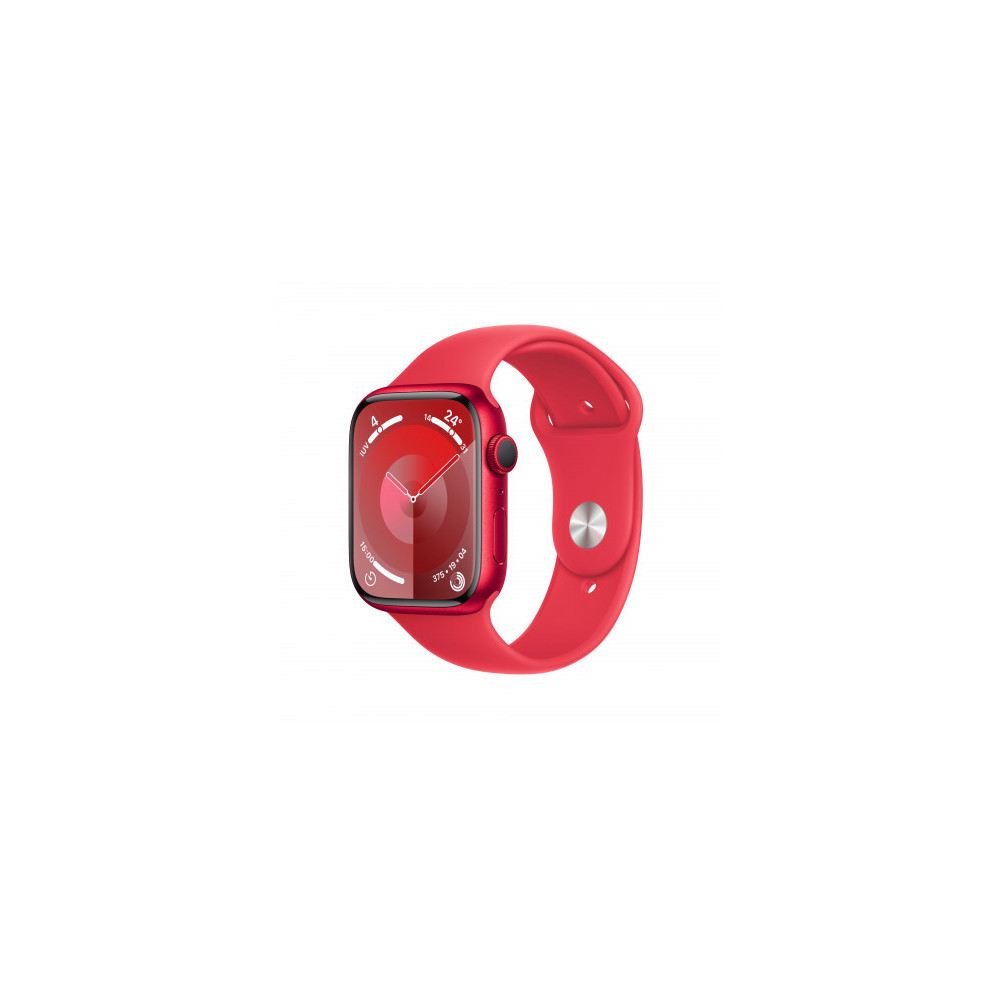 Apple Watch Series 9 GPS 45mm Cassa in alluminio rosso - Cinturino sport rosso - S/M