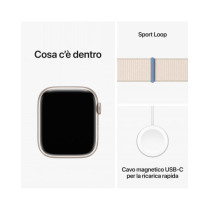 Apple Watch Series 9 GPS 45mm Cassa in alluminio galassia -  Galassia sport loop