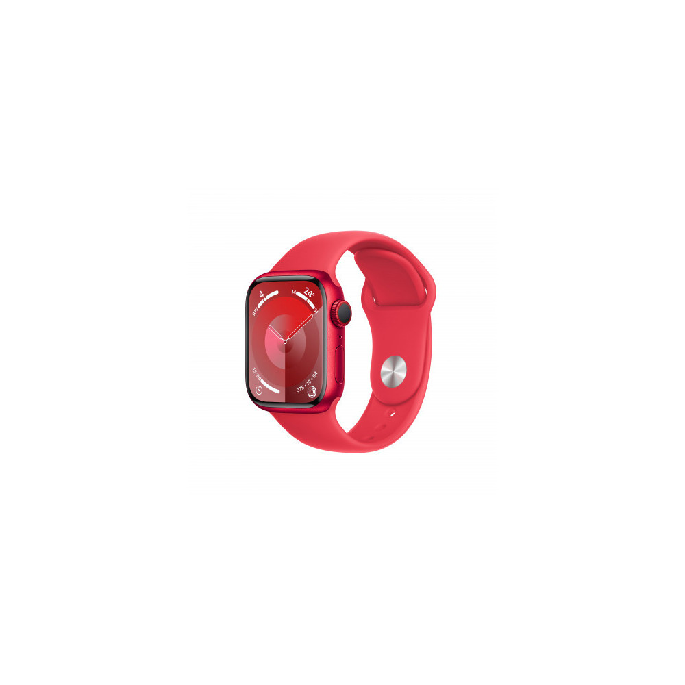 Apple Watch Series 9 GPS + Cellular 41mm Cassa in alluminio rosso - Cinturino sport rosso - M/L