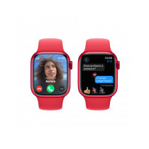 Apple Watch Series 9 GPS + Cellular 41mm Cassa in alluminio rosso - Cinturino sport rosso - M/L