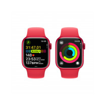 Apple Watch Series 9 GPS + Cellular 41mm Cassa in alluminio rosso - Cinturino sport rosso - M/L