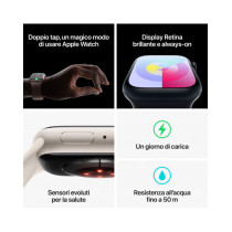 Apple Watch Series 9 GPS + Cellular 41mm Cassa in alluminio rosso - Cinturino sport rosso - M/L
