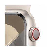 Apple Watch Series 9 GPS + Cellular 45mm Cassa in alluminio galassia - Cinturino sport galassia - S/M