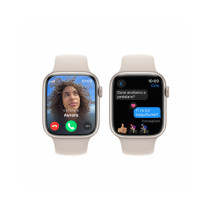 Apple Watch Series 9 GPS + Cellular 45mm Cassa in alluminio galassia - Cinturino sport galassia - S/M