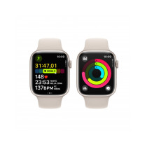 Apple Watch Series 9 GPS + Cellular 45mm Cassa in alluminio galassia - Cinturino sport galassia - S/M