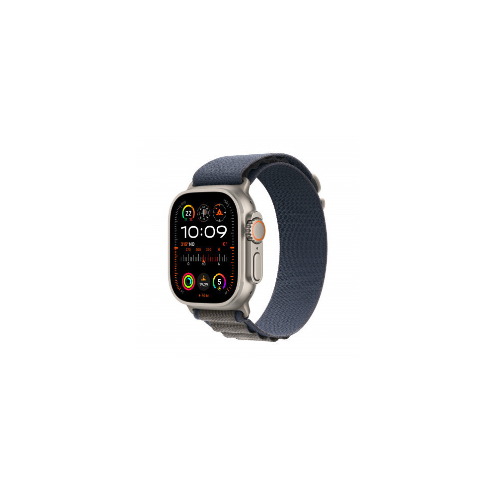 Apple Watch Ultra 2 GPS + Cellular, 49mm Cassa in titanio con blu alpine loop - small