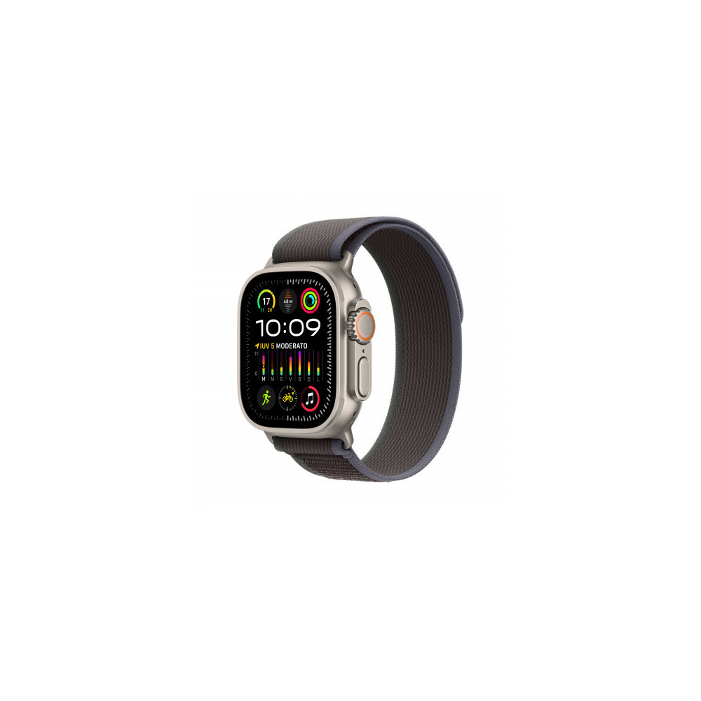 2023 - Apple Watch Ultra 2 GPS + Cellular, 49mm Cassa in titanio con blu/nero trail loop - M/L
