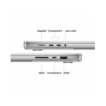 MacBook Pro 16" - Argento - Display con nanotexture - Chip Apple M4 Max con CPU 16-core, GPU 40-core, Neural Engine 16-core - RA