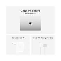 MacBook Pro 16" - Argento - Display con nanotexture - Chip Apple M4 Max con CPU 16-core, GPU 40-core, Neural Engine 16-core - RA