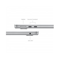 MacBook Air 13" con chip M3 - Argento - Chip Apple M3 con CPU 8-core, GPU 8-core e Neural Engine 16-core - RAM 16GB di memoria u