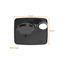 Cygnett ChargeBase Base di ricarica 3 in 1 Qi2 per iPhone - Apple Watch - Airpods Nero