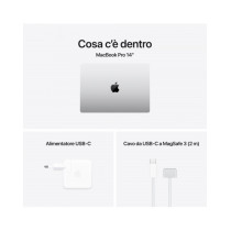 MacBook Pro 14" - Argento - Display con nanotexture - Chip Apple M4 Max con CPU 16-core, GPU 40-core, Neural Engine 16-core - RA