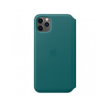 Apple iPhone 11 Pro Max Leather Folio - Peacock