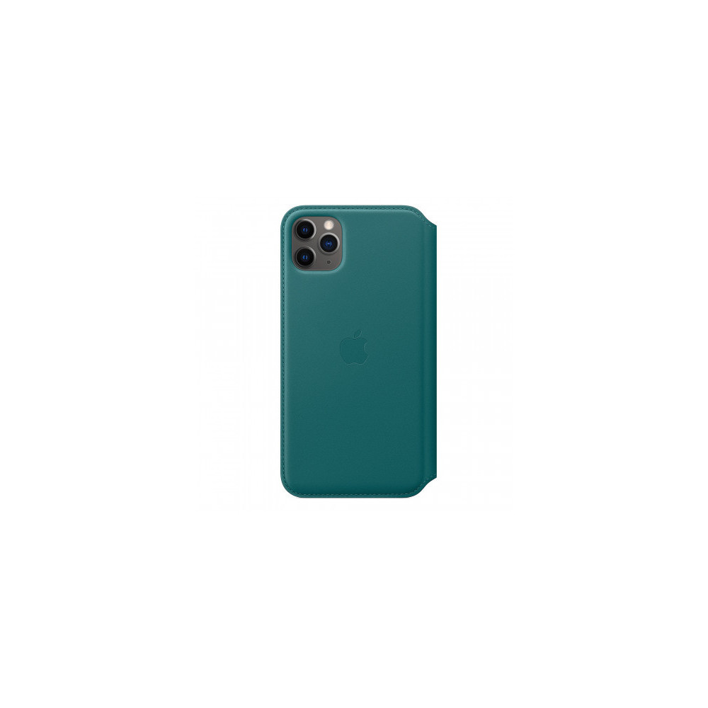 Apple iPhone 11 Pro Max Leather Folio - Peacock