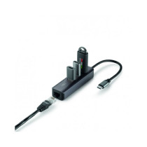 Link Hub USB-C con 3 porte USB-A e porta Ethernet - grigio sideral