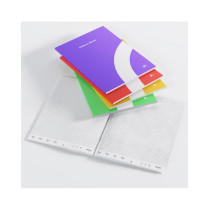 Blocco di n. 5  quaderni a righi numerati da 1 a  5 per DabliuPen+