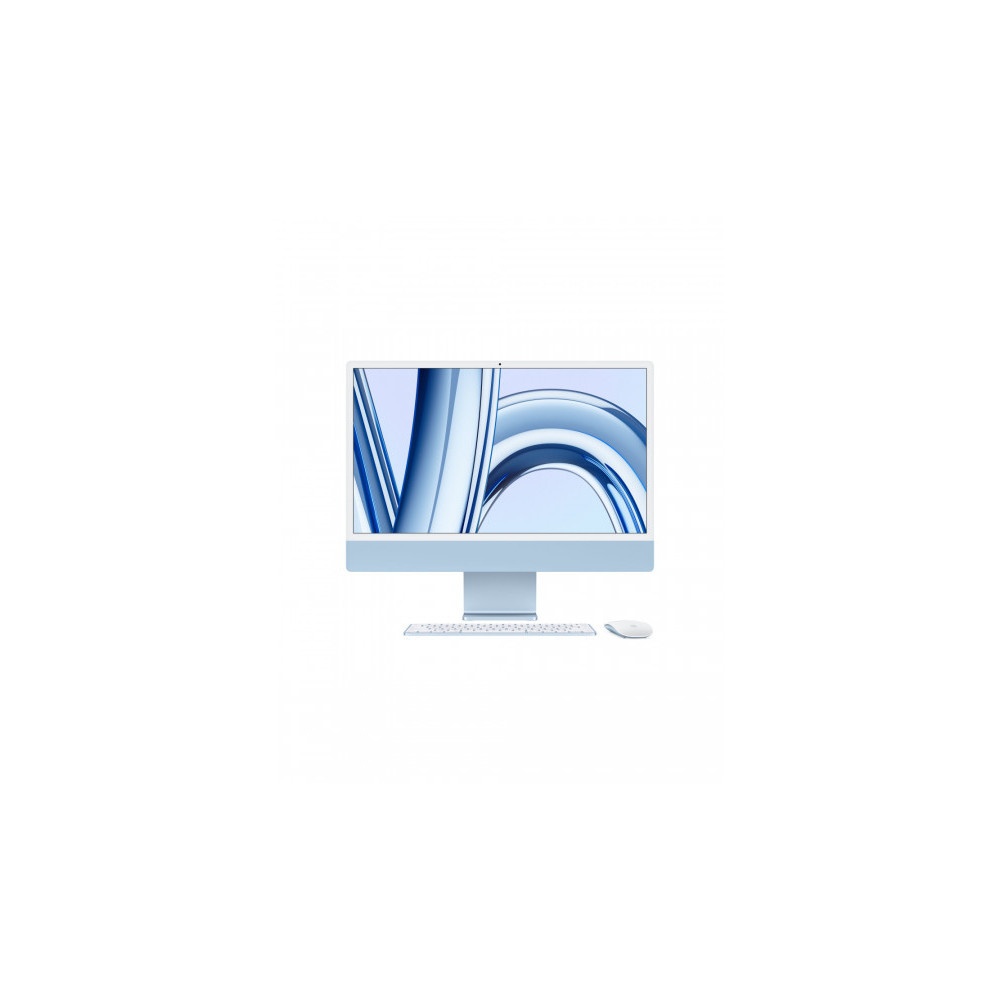 iMac 24" 4.5K Blu - CPU M3 (Chip 8-core CPU e 10-core GPU) - RAM 16GB - HD SSD 512GB - Magic Mouse - Magic Keyboard con Touch ID